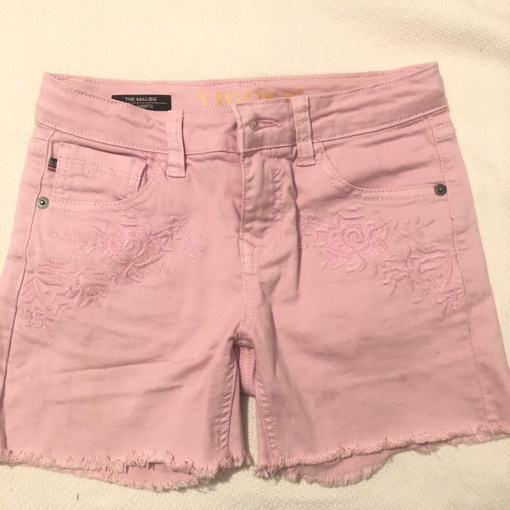 Girls shorts size 8, Vigoss pink
